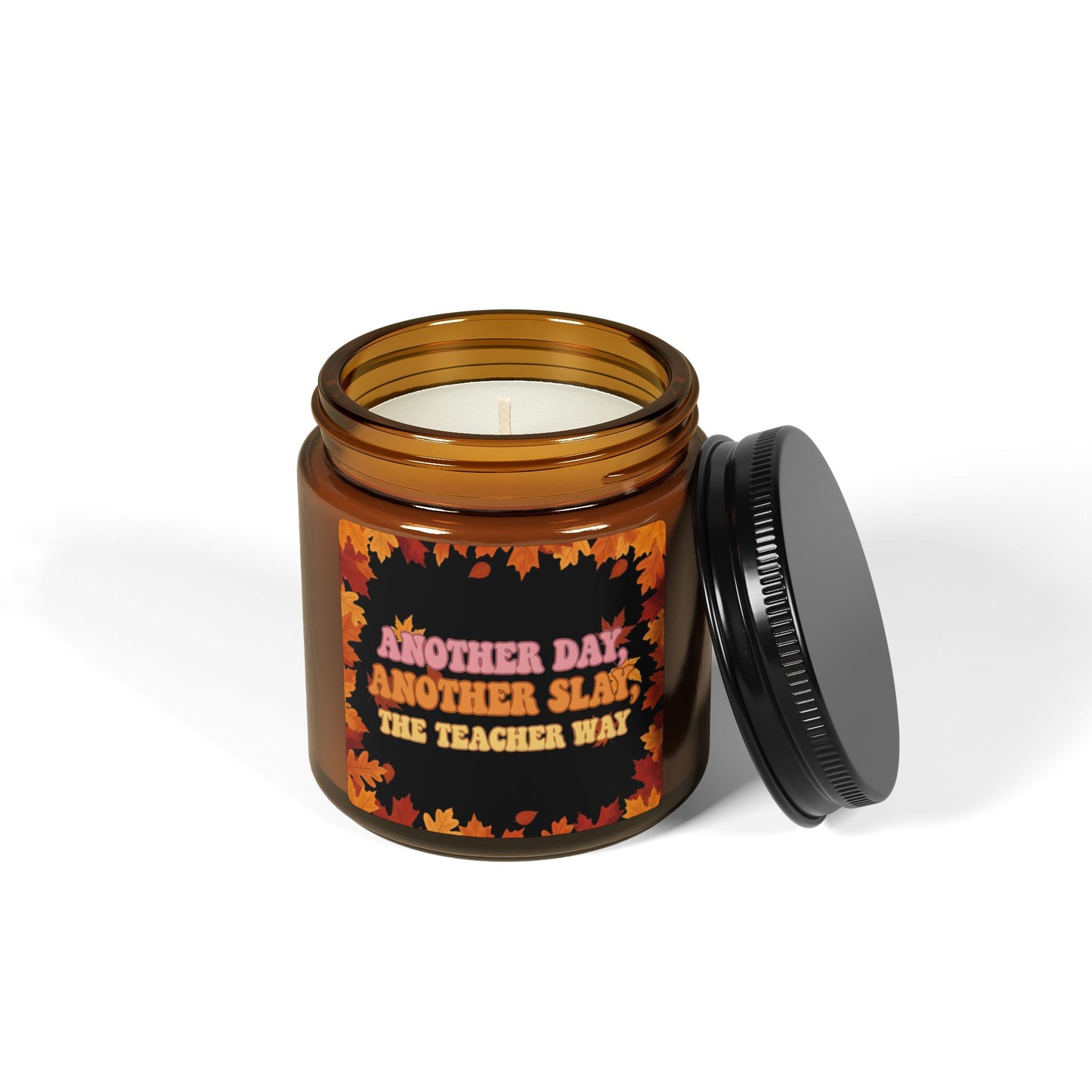 Fall-Themed Scented Soy Candle