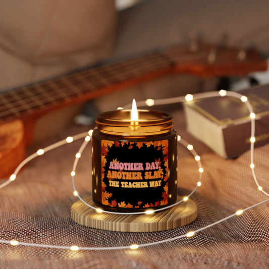 Fall-Themed Scented Soy Candle