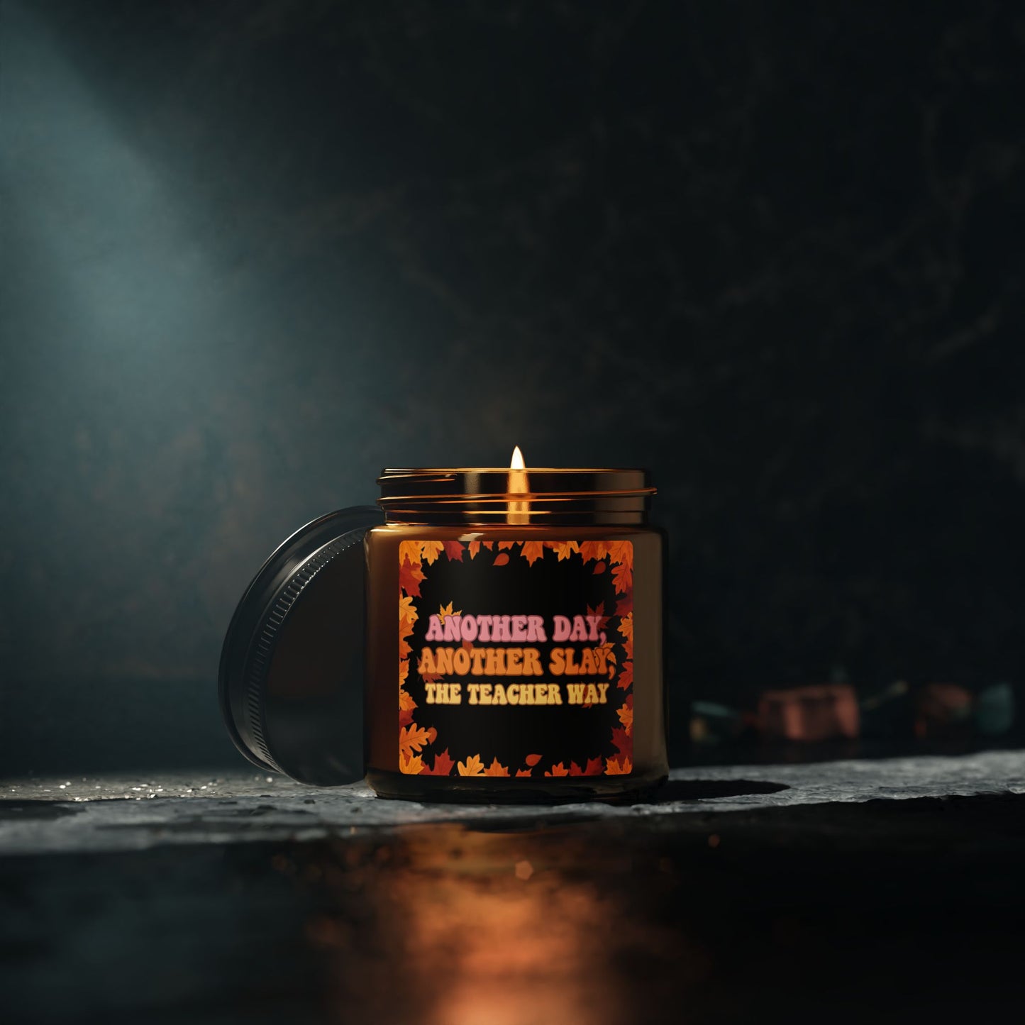 Fall-Themed Scented Soy Candle