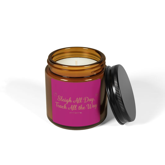 Festive Amber Jar Soy Candle - Sleigh All Day